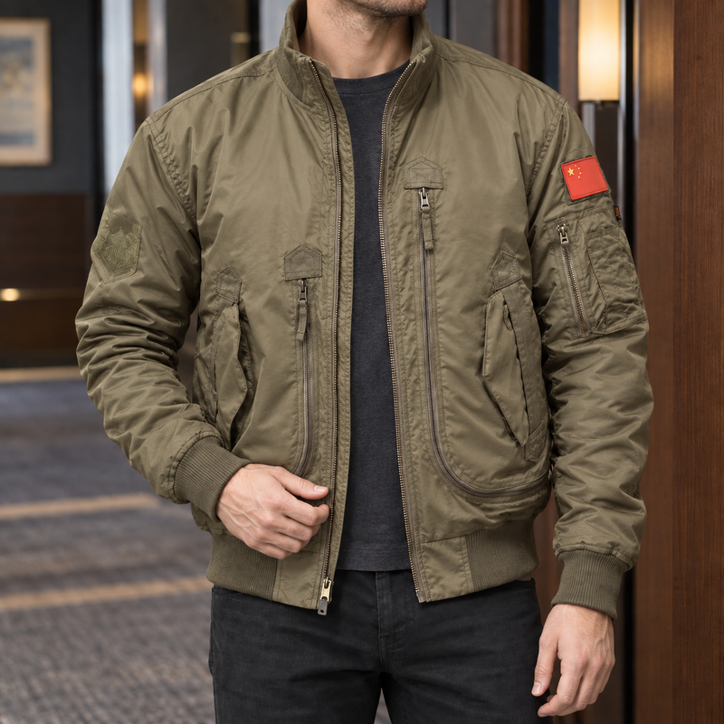 Lewis Pilot Jacket - Khaki