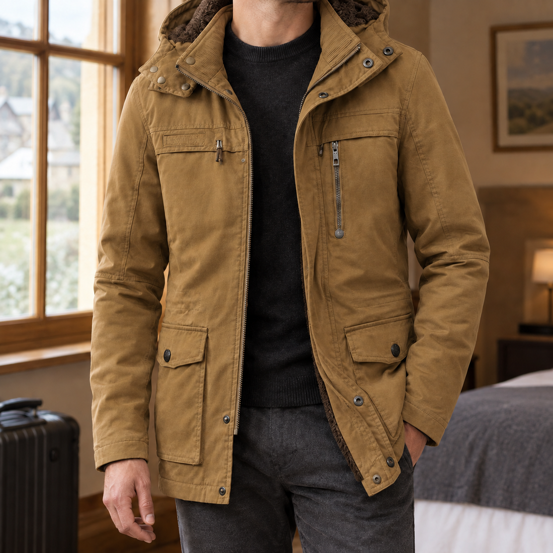 Oliver Utility Jacket - Earthy Yellow