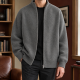 Gregory Zip Cardigan - Gray