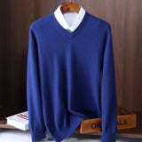 Valence V-Neck Sweater - Royal Blue
