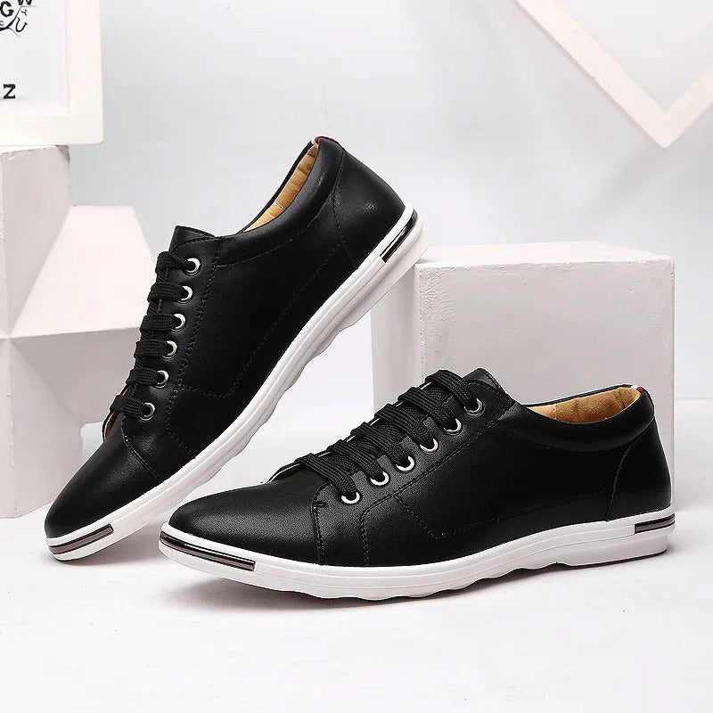 Verona Lace-Up Sneakers - Black