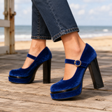 Gori Mary Jane Heels - Blue