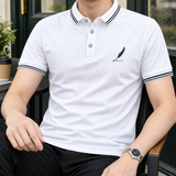 Marcus Relaxed Polo - White Feathers
