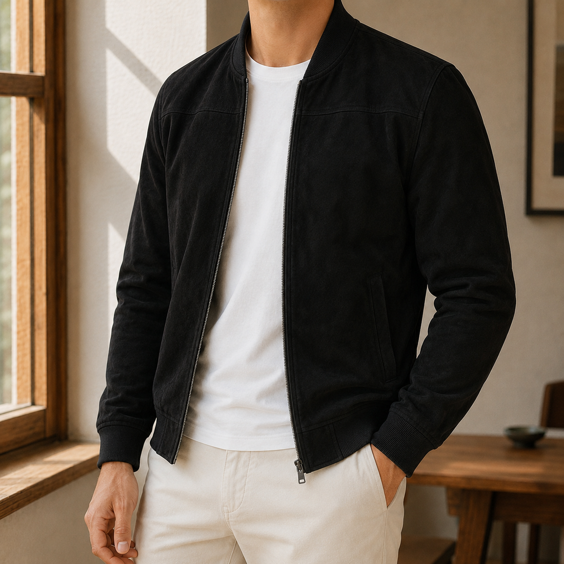 Magnus Bomber Jacket - Black