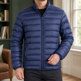 Carter Quilted Jacket - Navy Blue