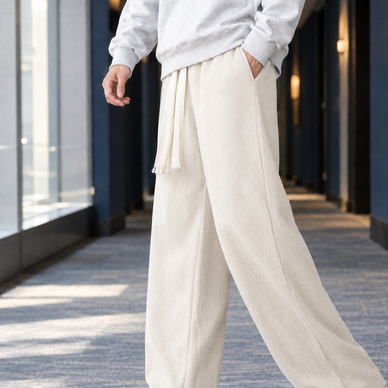 Dario Wide Leg Pants - Apricot