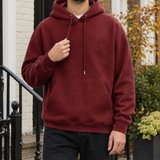 Marcel Relaxed Hoodie - Burgundy