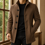 Magnus Ribbed Coat - Brown