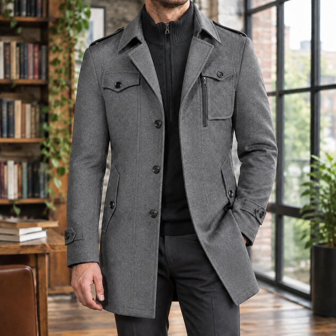 Oliver Wool Coat - Gray