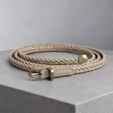 Bertani Braided Belt - Khaki