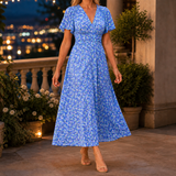Xenia-Mae Floral Maxi Dress - Blue