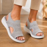 Fabbri Platform Sandals - Gray