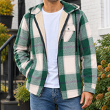 Philemon Plaid Jacket - Green White Grid