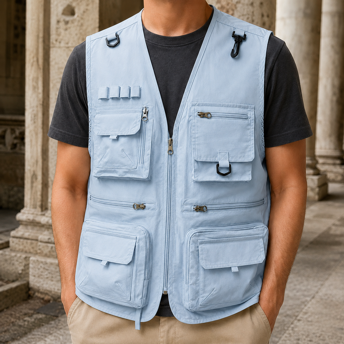 Corwin Utility Vest - D Type Moon Orchid