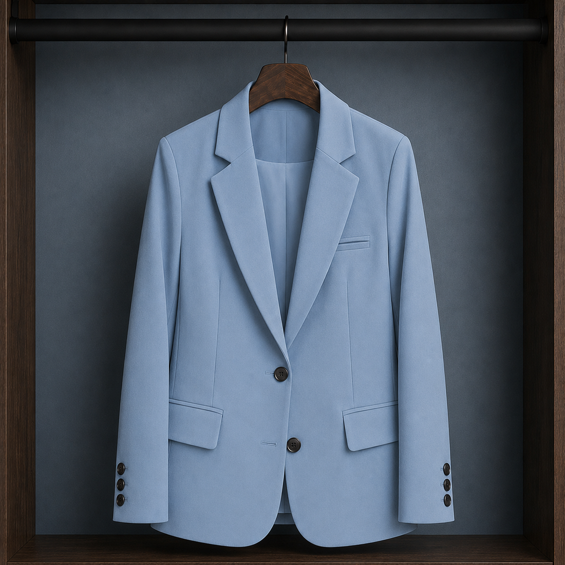 Cecily Tailored Blazer - Light Blue