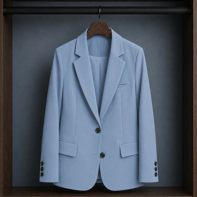 Cecily Tailored Blazer - Light Blue