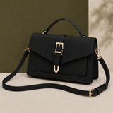 Savoia Buckle Satchel - Musta