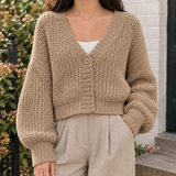 Hildegarde-Mae Chunky Cardigan - Khaki