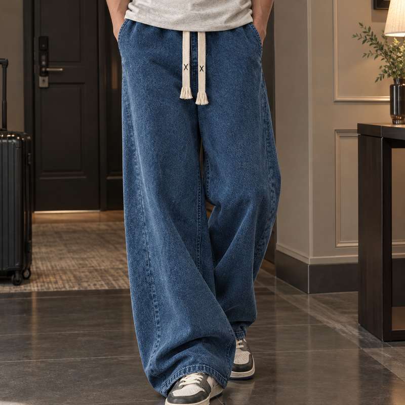 Mason Wide Leg Jeans - Blue
