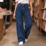 Charlize Wide Leg Jeans - Dark Blue