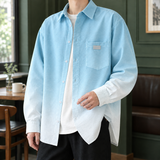 Knox Gradient Overshirt - Blue
