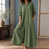 Berenice-Mae Wide Leg Jumpsuit - Green