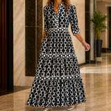 Bianca Tiered Maxi Dress - Black