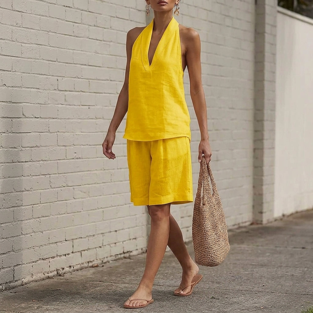 Florence Halter Set - Yellow