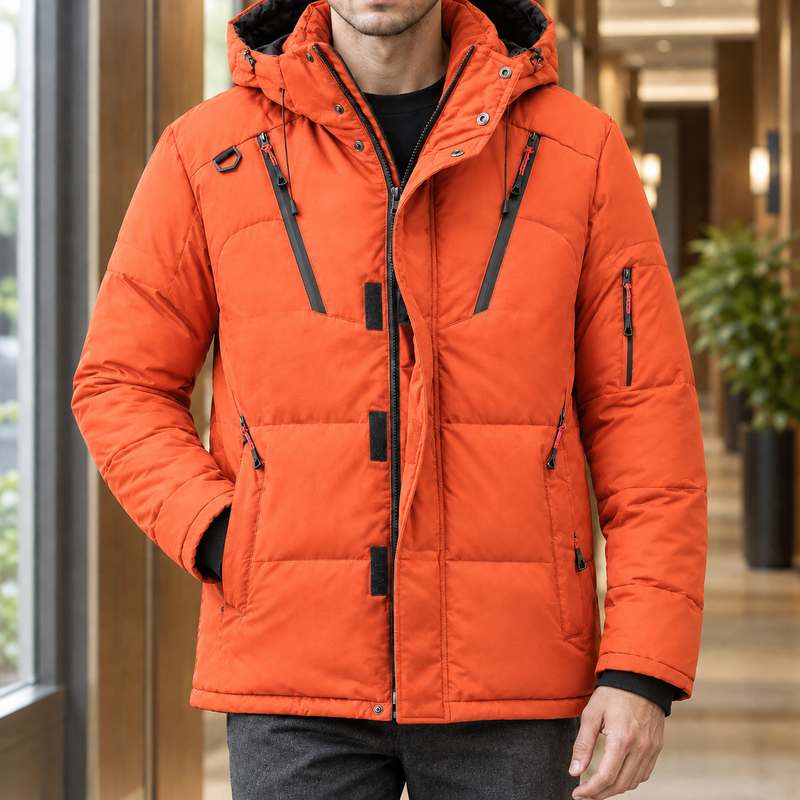 Halvard Cashmere Jacket - Orange