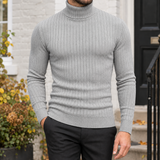 Pascal Turtleneck Sweater - Light Gray