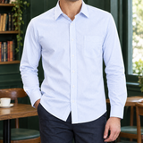 Burnaby Point Collar Shirt - Blue Stripe