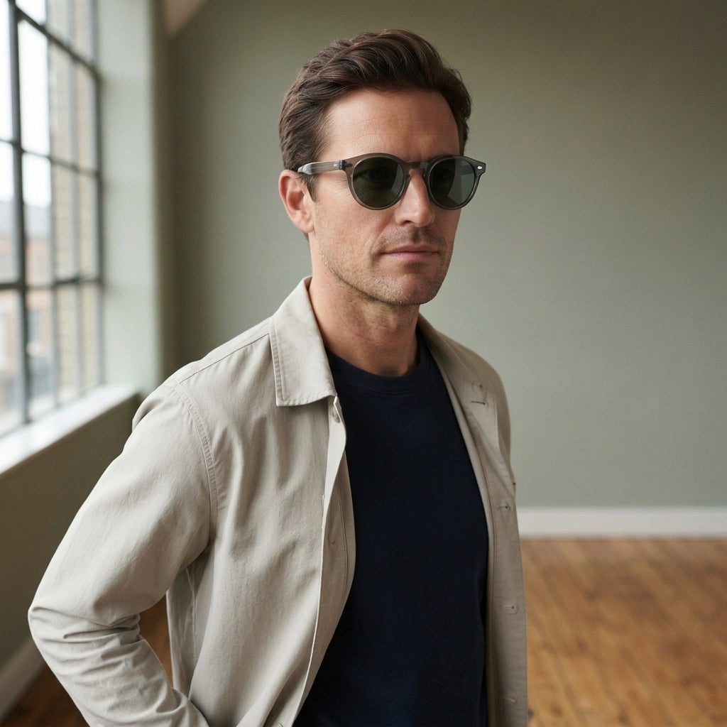 Austin Round Sunglasses - Gray