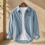 Carter Corduroy Shirt - Light Blue
