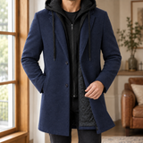 Wyatt Hooded Jacket - Navy Blue