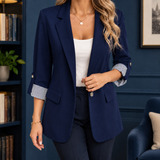 Dorothea Tailored Blazer - Navy Blue