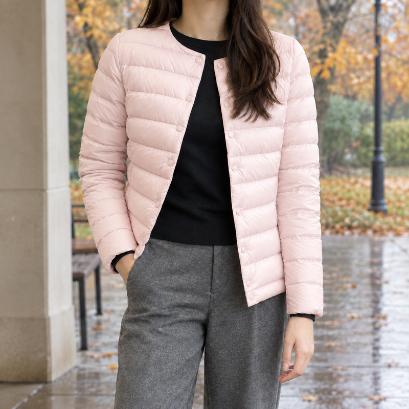 Valeria-Rae Quilted Jacket - Pink