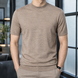 Daniel Mock Neck Sweater - Camel