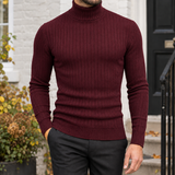 Pascal Turtleneck Sweater - Wine Red