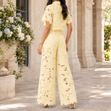 Fenna-June Wide-Leg Set - Yellow
