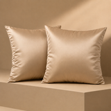 Springvale Satin Cushion Cover - Light Coffee