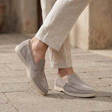 Vittorio Suede Loafers - Light Gray