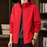 Erasmus Stand Collar Jacket - Men's Model-big Red