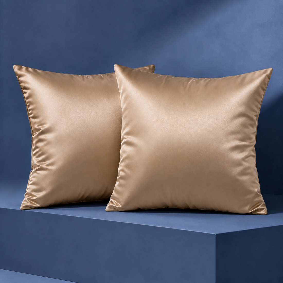 Rosewood Satin Cushion Covers - Light Coffee