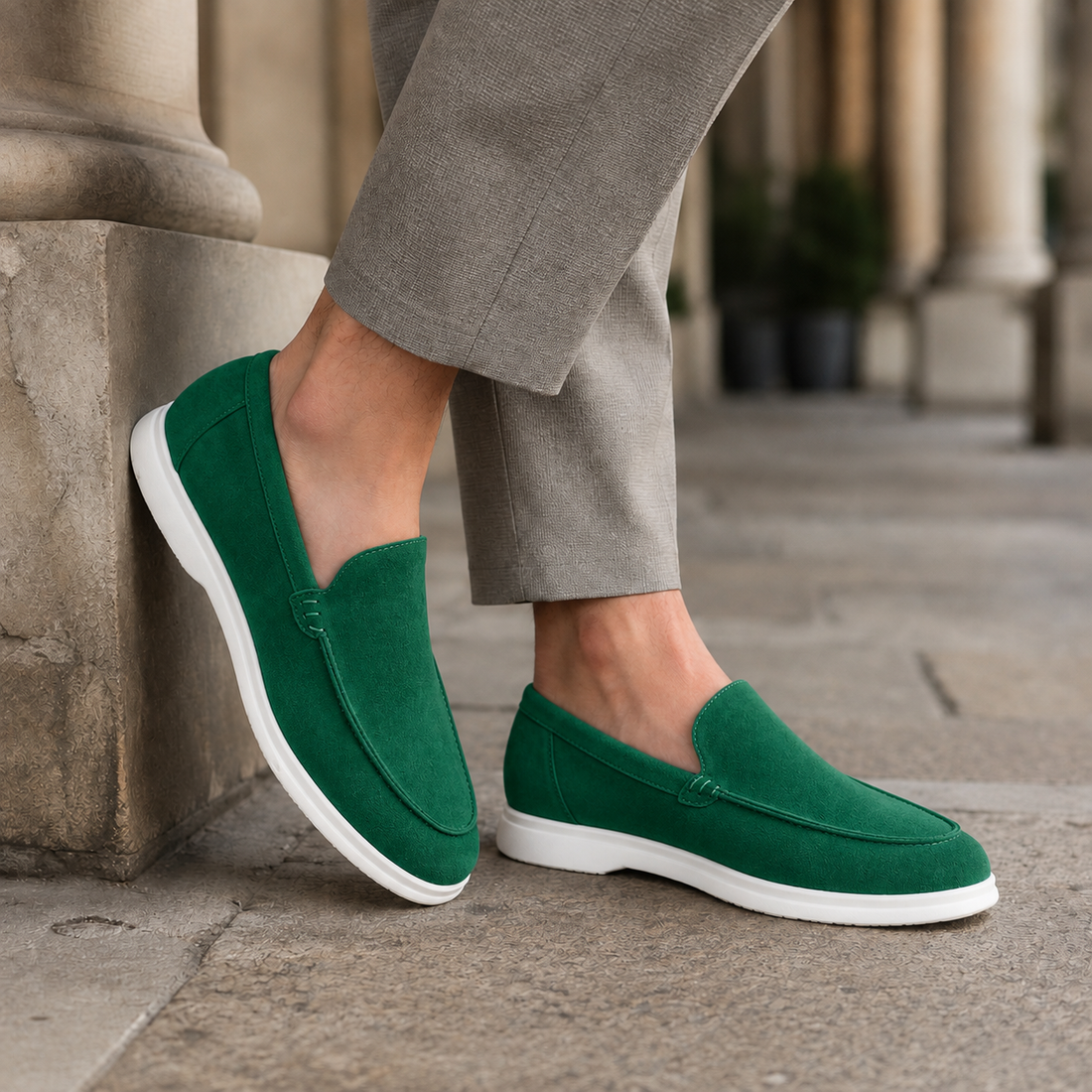 Fermo Canvas Loafers - Green