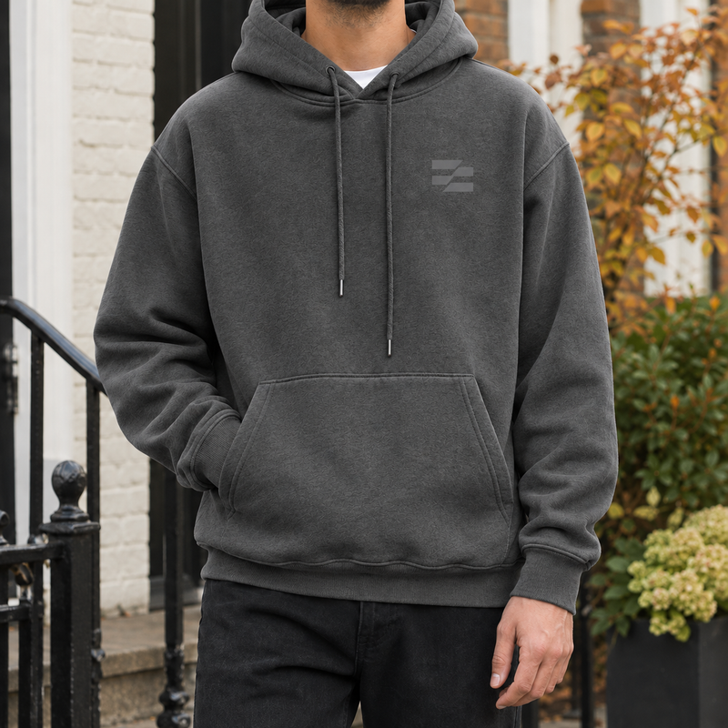 Marcel Relaxed Hoodie - Dark Gray