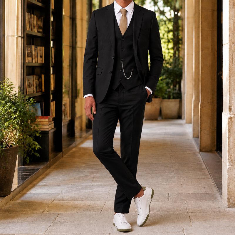 Emmett Tailored Suit - Black