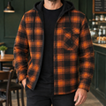 Orange And Black Plaid