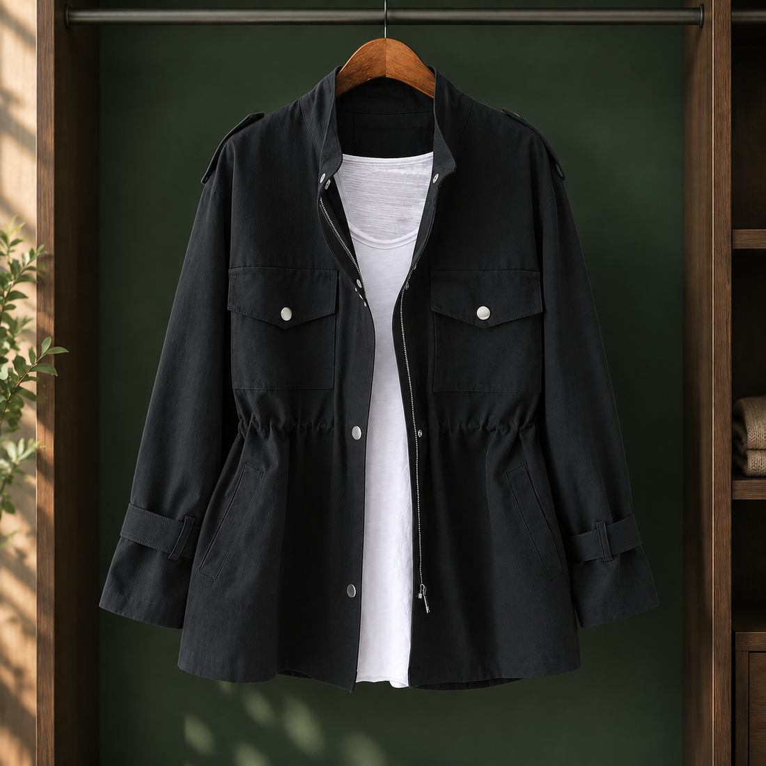 Eleanor-Jane Utility Jacket - Black