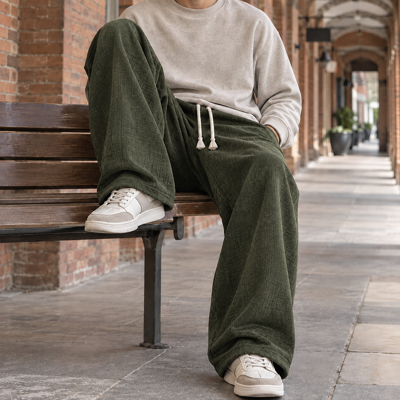 Hudson Wide Leg Pants - Green