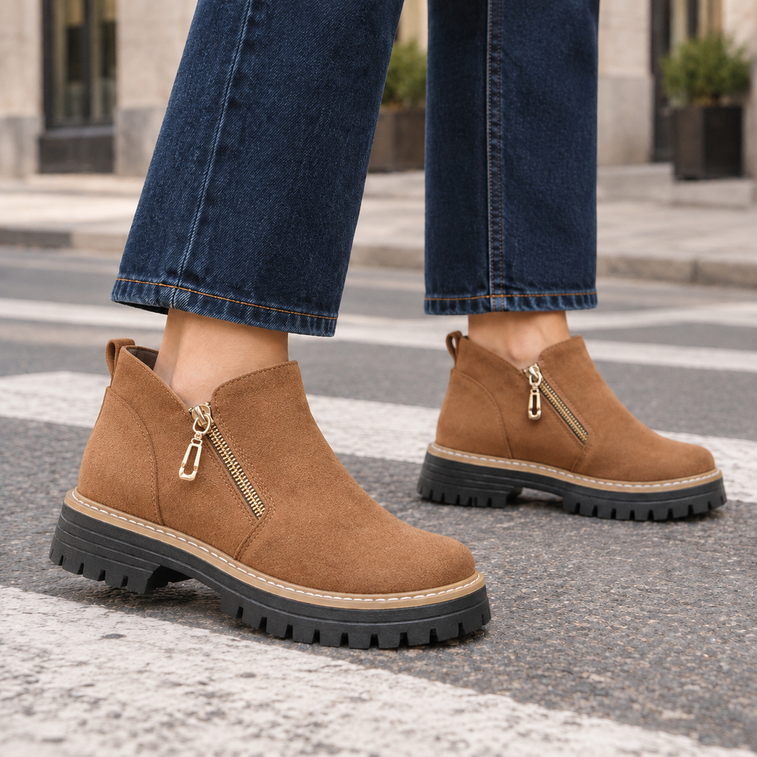Pignatelli Suede Ankle Boots - Light Brown